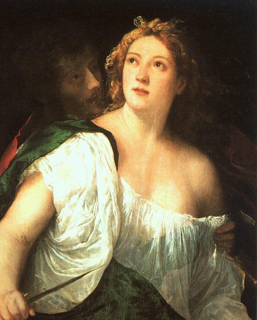  Titian Suicide of Lucretia Sweden oil painting art